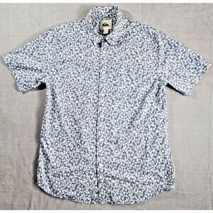 Quiksilver Men's Apero Classic Short Sleeve Shirt Medium Floral Print